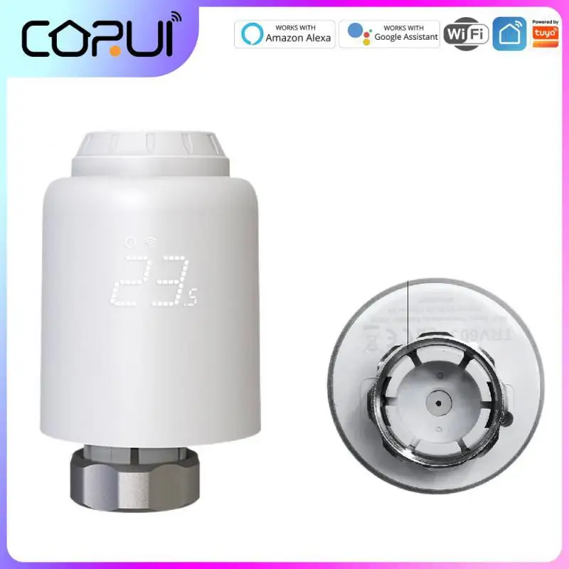 CORUI Tuya WiFi Smart Thermostatic Radiator Valve Actuator Home Voice Remote Temperature Controller Work With Alexa Google Home
CORUI Tuya WiFi Smart Thermostatic Radiator Valve Actuator Home Voice Remote Temperature Controller Work With Alexa Google Home