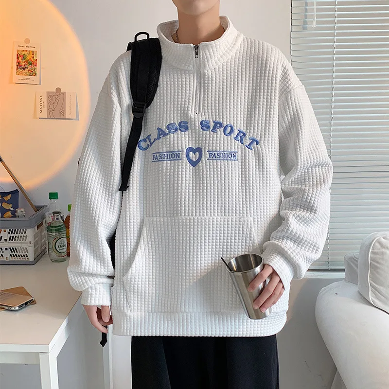 Asian Size S-3xl Mens Sweatshirts Autumn Spring Male Hoodies Long Sleeve Stand Collar Pullover Letter Traveling Top Clothes H55
Asian Size S-3xl Mens Sweatshirts Autumn Spring Male Hoodies Long Sleeve Stand Collar Pullover Letter Traveling Top Clothes H55
