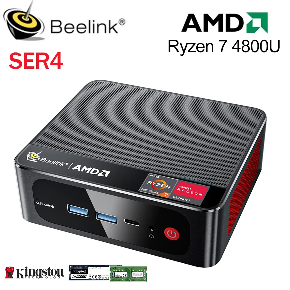 Beelink SER4 AMD Ryzen 7 4800U Wifi6E Windows 11 Pro мини пк Kingston DDR4 16 ГБ 32 ГБ SSD 500 Гб 4K Двойной HD 1000M настольный компьютер
Beelink SER4 AMD Ryzen 7 4800U Wifi6E Windows 11 Pro мини пк Kingston DDR4 16 ГБ 32 ГБ SSD 500 Гб 4K Двойной HD 1000M настольный компьютер