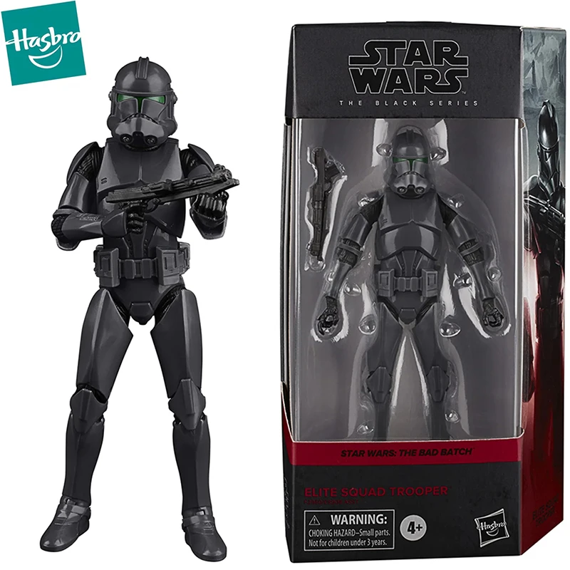 

Original Hasbro The Black Series Elite Squad Trooper Star Wars The Bad Batch Action Anime Collectible Figure Model Toys