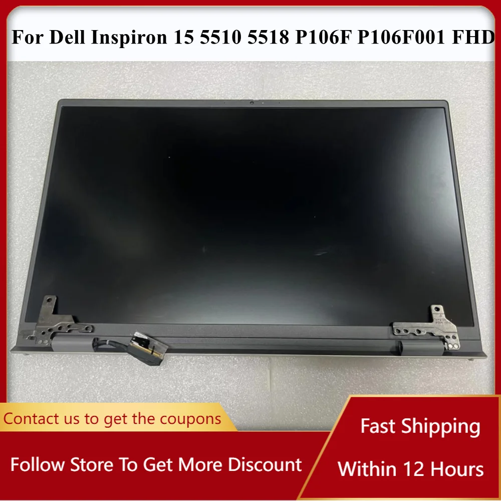 ЖК-экран 15,6 дюйма для Dell Inspiron 15 5510 5518 P106F P106F001, FHD 1920*1080, полная верхняя часть дисплея, серебристый и черный
ЖК-экран 15,6 дюйма для Dell Inspiron 15 5510 5518 P106F P106F001, FHD 1920*1080, полная верхняя часть дисплея, серебристый и черный