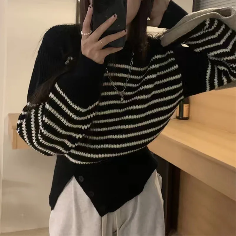 Women's Sweater Autumn Women's Pullover Women's Vintage Round Neck Knitted Sweater Slim Y2k Top Loose Elegant Knitted Tunic
Women's Sweater Autumn Women's Pullover Women's Vintage Round Neck Knitted Sweater Slim Y2k Top Loose Elegant Knitted Tunic