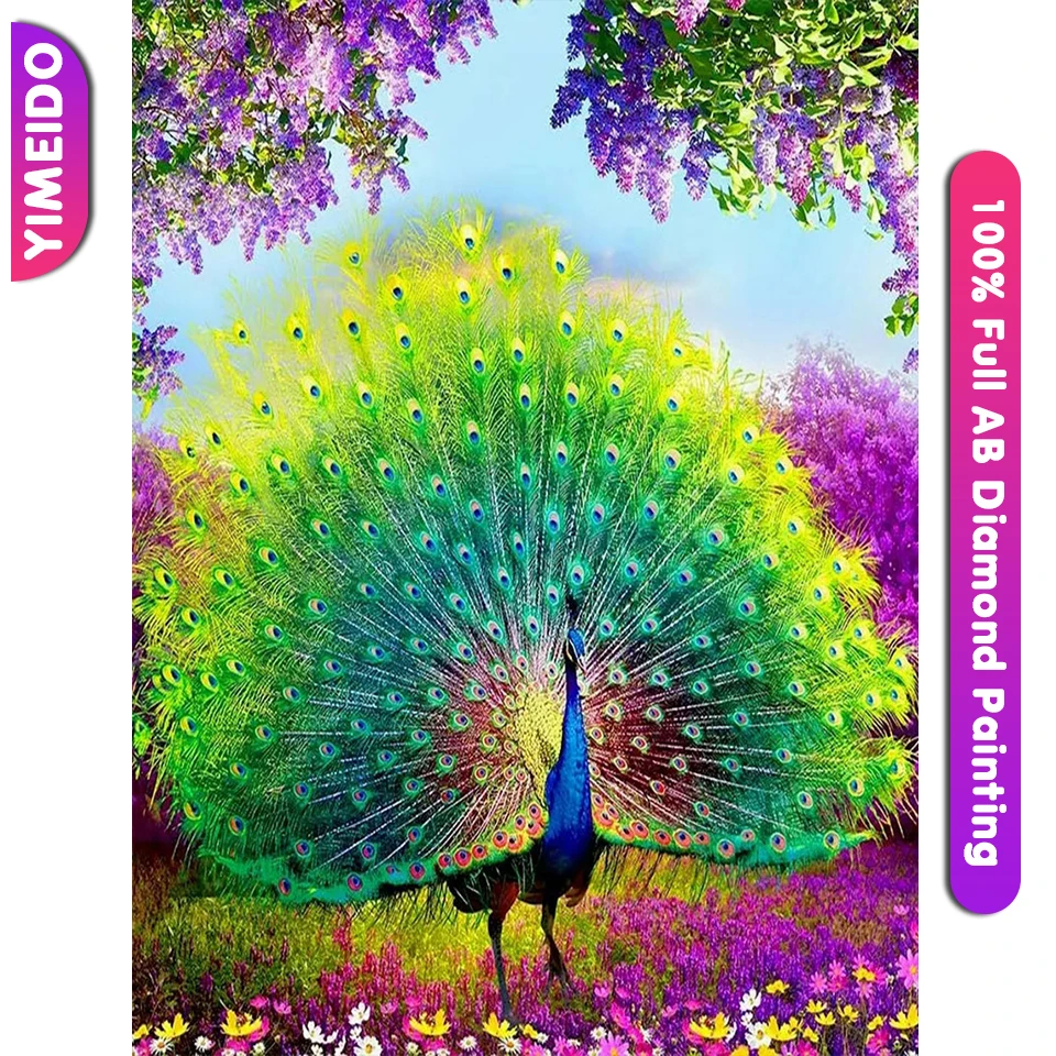 YIMEIDO Animal Zipper Bag 5D DIY Full 100% AB Diamond Paintings Kits Scenery Peacock Hand Embroidery Advanced Home Decor Gift
YIMEIDO Animal Zipper Bag 5D DIY Full 100% AB Diamond Paintings Kits Scenery Peacock Hand Embroidery Advanced Home Decor Gift