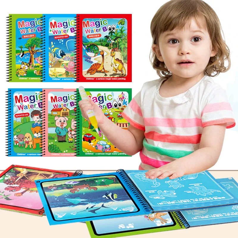 Children Magic Water Drawing Book Coloring Book Doodle Magic Pen Painting Drawing Board Kids Toys Baby Birthday Christmas Gift
Children Magic Water Drawing Book Coloring Book Doodle Magic Pen Painting Drawing Board Kids Toys Baby Birthday Christmas Gift