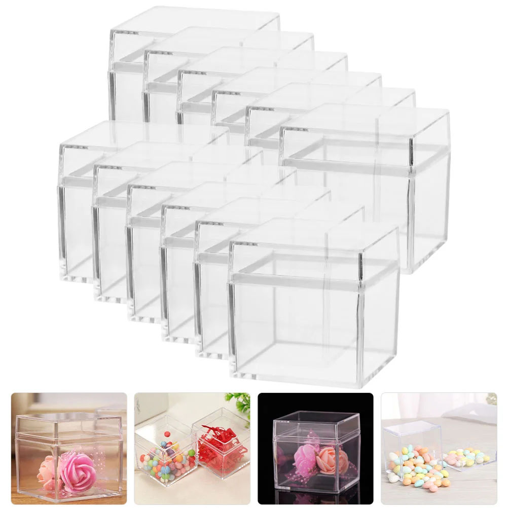 12 Pcs Cake Container Small Clear Candy Box Case Display Gift Holder Ps Sugar
12 Pcs Cake Container Small Clear Candy Box Case Display Gift Holder Ps Sugar