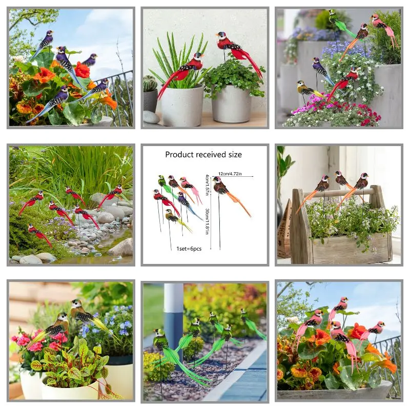 Artificial Birds Fake Foam Animal Simulation Feather Birds Models DIY Wedding Home Garden Ornament Decoration
Artificial Birds Fake Foam Animal Simulation Feather Birds Models DIY Wedding Home Garden Ornament Decoration