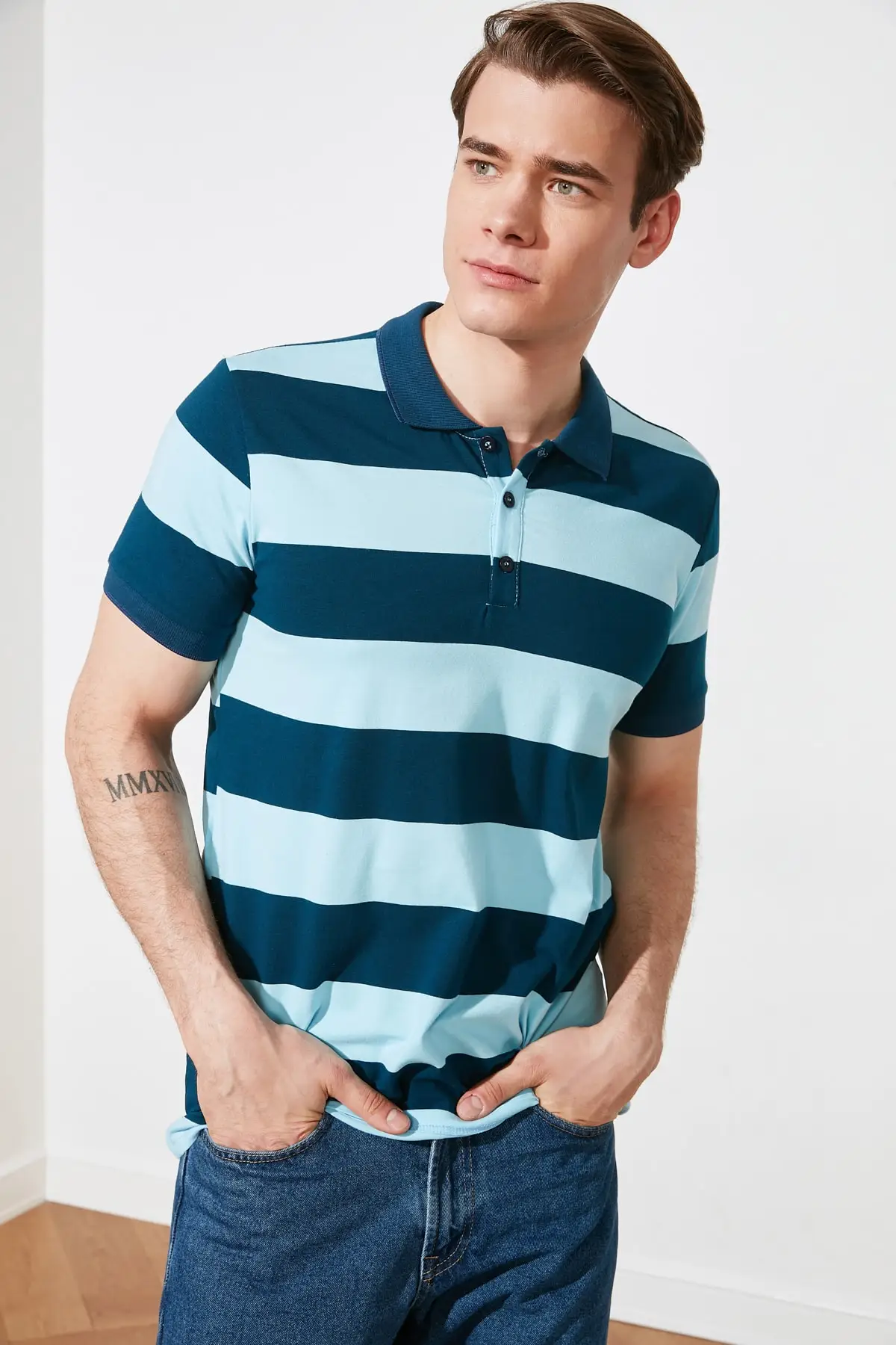 Trendyol Male Slim Fit Striped Short Sleeve Polo Collar T-shirt TMNSS21PO0124
Trendyol Male Slim Fit Striped Short Sleeve Polo Collar T-shirt TMNSS21PO0124