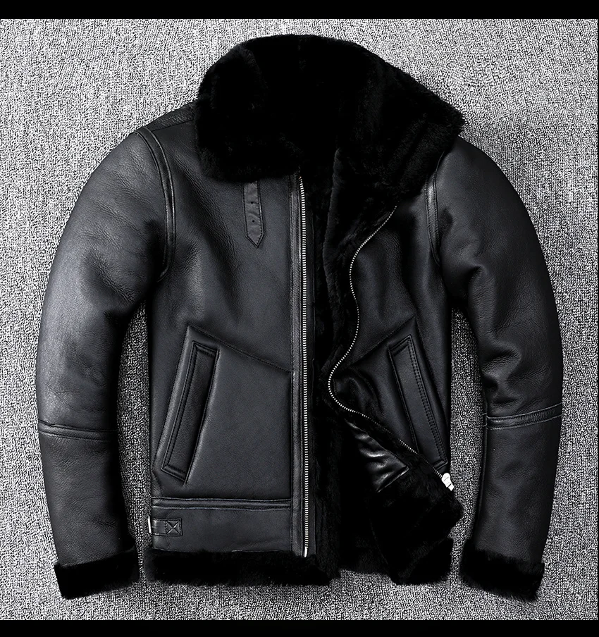YR!Free shipping. winter warm fur jacket.natural leather coat.genuine leather shearling clothing.thick wool clothes.B3 style
YR!Free shipping. winter warm fur jacket.natural leather coat.genuine leather shearling clothing.thick wool clothes.B3 style