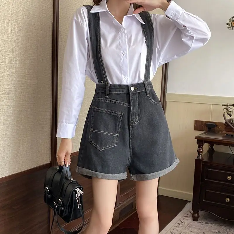 Women Summer Preppy Style Denim Jeans Bib Shorts Suspenders Overalls Wide Leg Pants Students Casual Playsuit Short Rompers
Women Summer Preppy Style Denim Jeans Bib Shorts Suspenders Overalls Wide Leg Pants Students Casual Playsuit Short Rompers