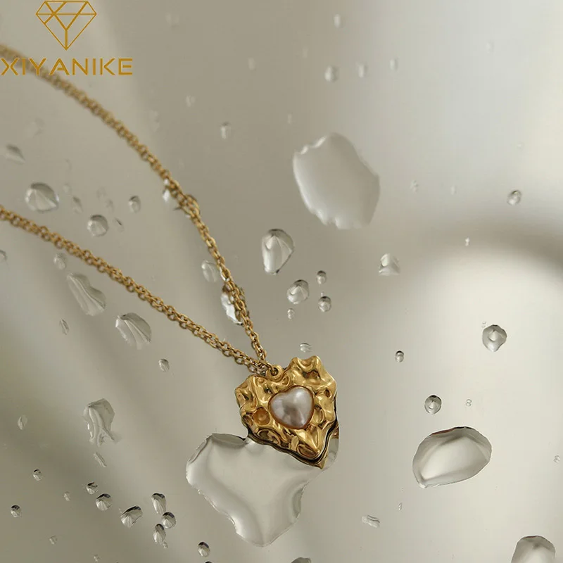 XIYANIKE Irregular Lava Love Heart Pendant Necklace For Women Girl Luxury Fashion New Jewelry Gift Party Collares Para Mujer
XIYANIKE Irregular Lava Love Heart Pendant Necklace For Women Girl Luxury Fashion New Jewelry Gift Party Collares Para Mujer