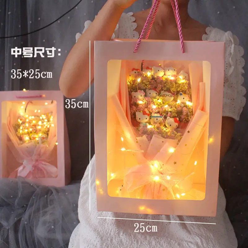 Светодиодсветильник ка Sanrio, букеты Hello Kitty My Melody Cinnamoroll Kuromi Kawaii Плюшевые игрушки Мягкий цветок букет подарок на день Святого Валентина
Светодиодсветильник ка Sanrio, букеты Hello Kitty My Melody Cinnamoroll Kuromi Kawaii Плюшевые игрушки Мягкий цветок букет подарок на день Святого Валентина