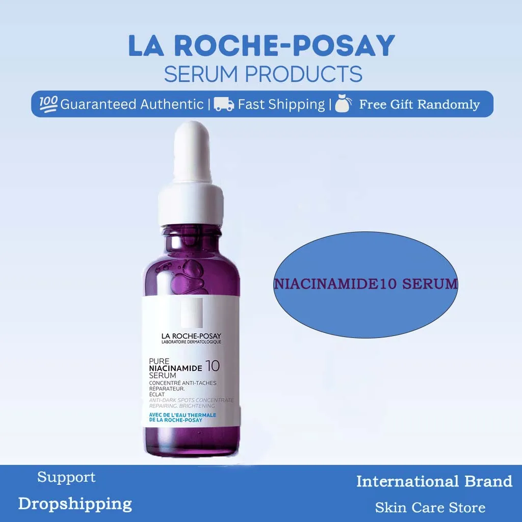 

La Roche Posay Pure Niacinamide 10 Serum 30ml Brighten & Hydrate Anti Dark Spots Acne Pigment Uneven Skin Tone Essence Face Care