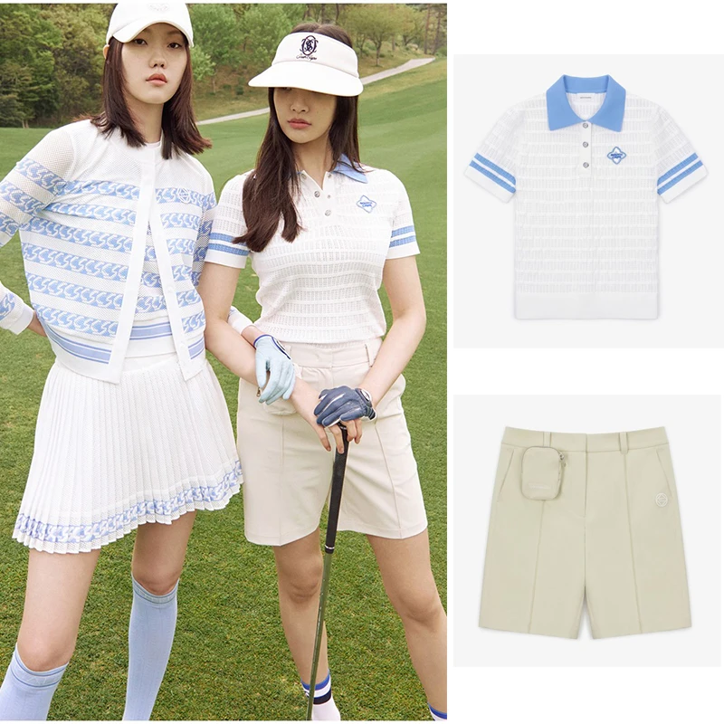 Golf 23 Summer Women's Sports Casual Polo Color Matching Breathable Short Sleeve Knit Top T-shirt
Golf 23 Summer Women's Sports Casual Polo Color Matching Breathable Short Sleeve Knit Top T-shirt