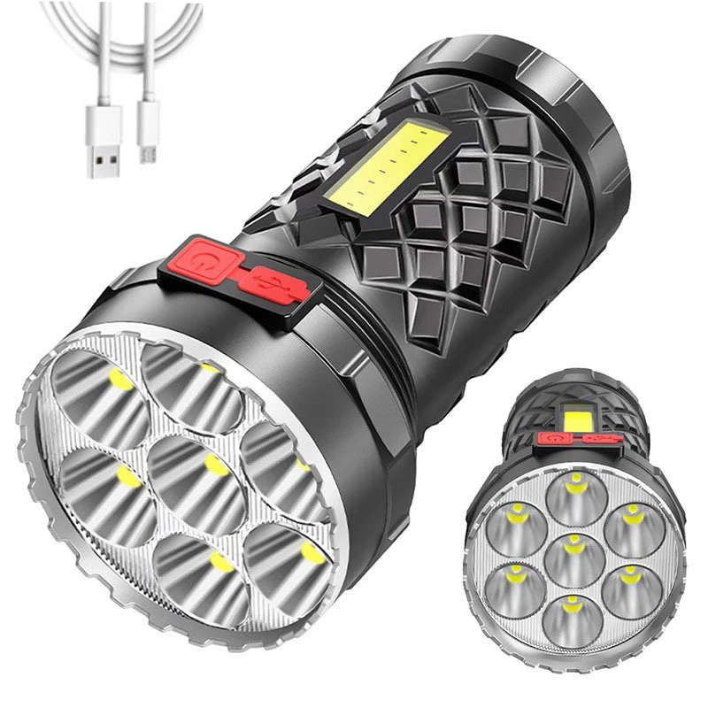 Convenient super bright LED flashlight USB charging COB 7 core side light 4 mode outdoor adventure 3-in-1 flashlight
Convenient super bright LED flashlight USB charging COB 7 core side light 4 mode outdoor adventure 3-in-1 flashlight