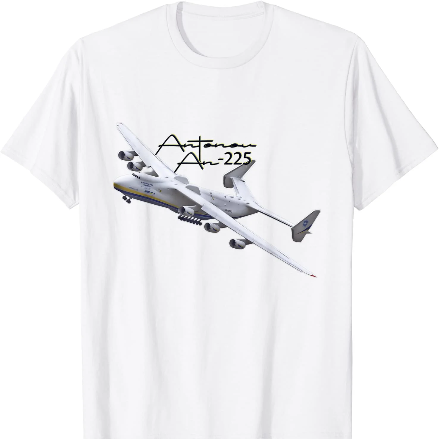 Soviet Ukrainian Antonov AN-225 Mriya Strategic Airlift Cargo Aircraft T-Shirt. Premium Cotton Short Sleeve O-Neck Mens T Shirt
Soviet Ukrainian Antonov AN-225 Mriya Strategic Airlift Cargo Aircraft T-Shirt. Premium Cotton Short Sleeve O-Neck Mens T Shirt
