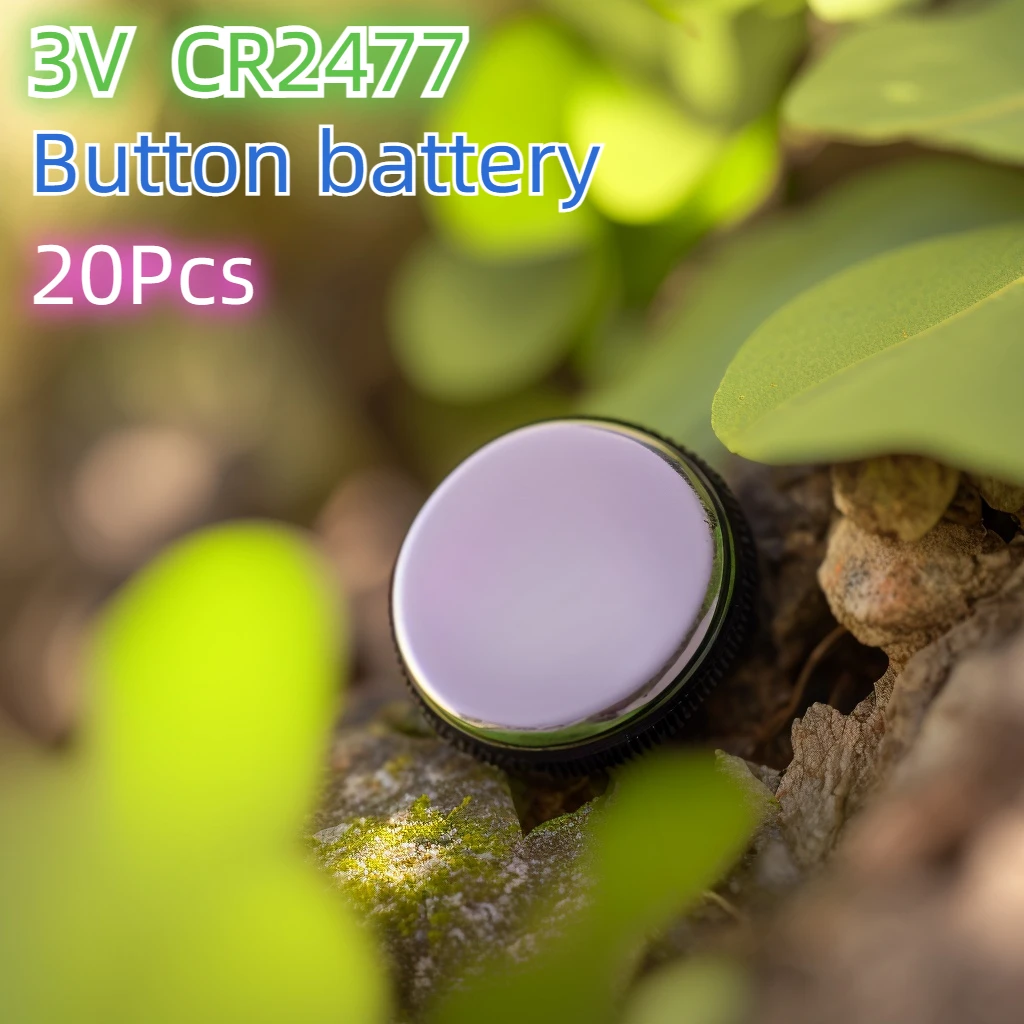 

SUYIJIA 20pcs/lot 3V CR2477 High Quality 1000mAh Lithium Button Coin Battery for Watches Doorbell Hearing Aid Calculator