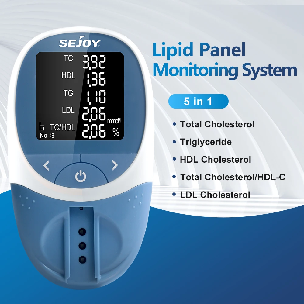 Medical 5 In 1 Blood Lipid Meter Cholesterol Test Kit,tc,hdl,tg,ldl,tc/hdl With 10pc Test Strips Lancet Kit Hypertension Monitor
Medical 5 In 1 Blood Lipid Meter Cholesterol Test Kit,tc,hdl,tg,ldl,tc/hdl With 10pc Test Strips Lancet Kit Hypertension Monitor
