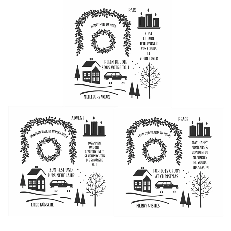 Merry Wishes Clear Stamp English German French Version DIY Card Album Photo Making Scrapbooking Crafts Stencil 2022 New
Merry Wishes Clear Stamp English German French Version DIY Card Album Photo Making Scrapbooking Crafts Stencil 2022 New