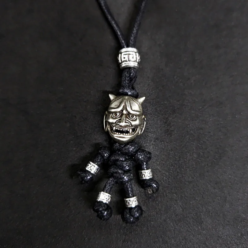Gothic Japanese Hannya Mask Fun DIY Handmade Pendant Necklace For Man Woman Vintage Ghost Skull Punk Rock Charms Jewelry Gifts
Gothic Japanese Hannya Mask Fun DIY Handmade Pendant Necklace For Man Woman Vintage Ghost Skull Punk Rock Charms Jewelry Gifts