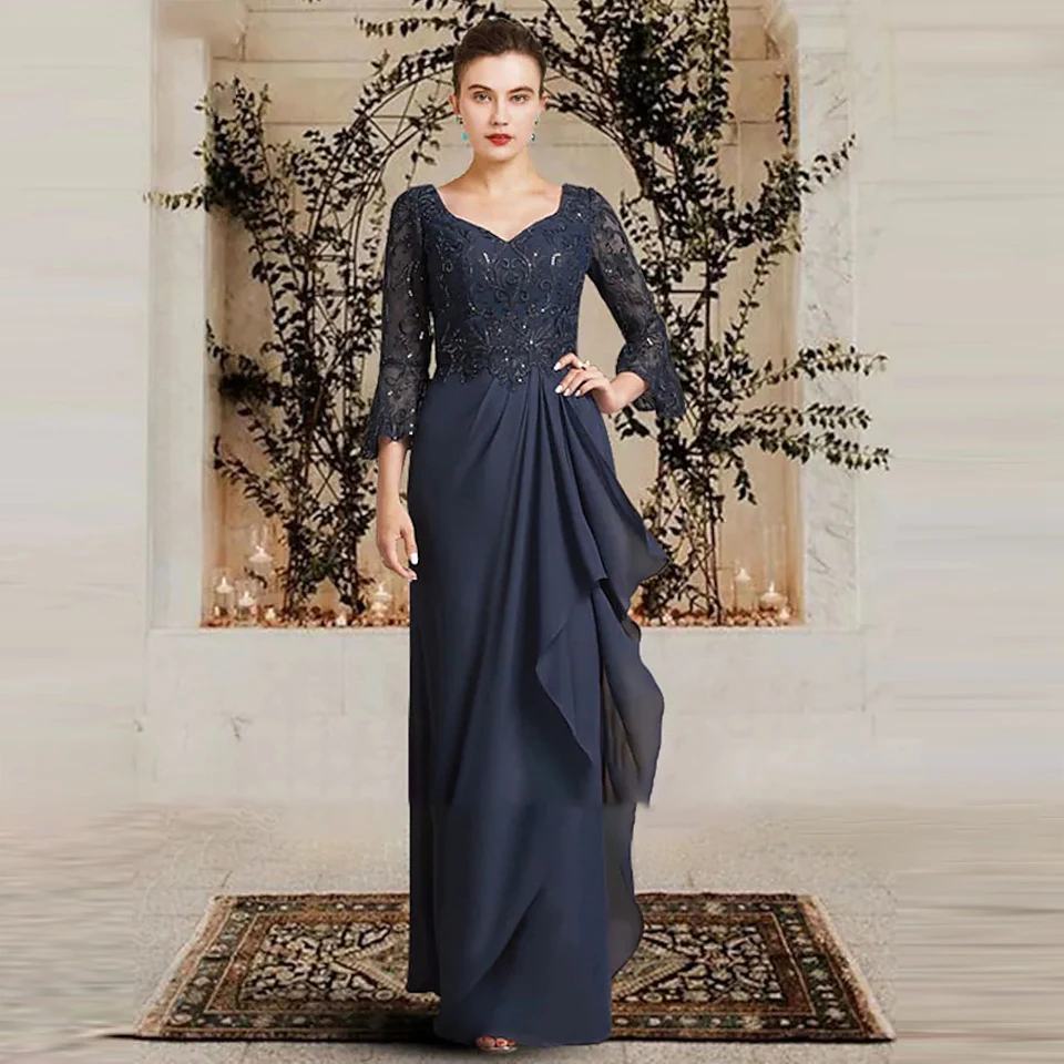 Laxsesu Navy Blue Wedding Guest Dress Lace Long Sleeves Vestidos Novia 2022 Simple Chiffon Mother Of The Bride Dresses
Laxsesu Navy Blue Wedding Guest Dress Lace Long Sleeves Vestidos Novia 2022 Simple Chiffon Mother Of The Bride Dresses