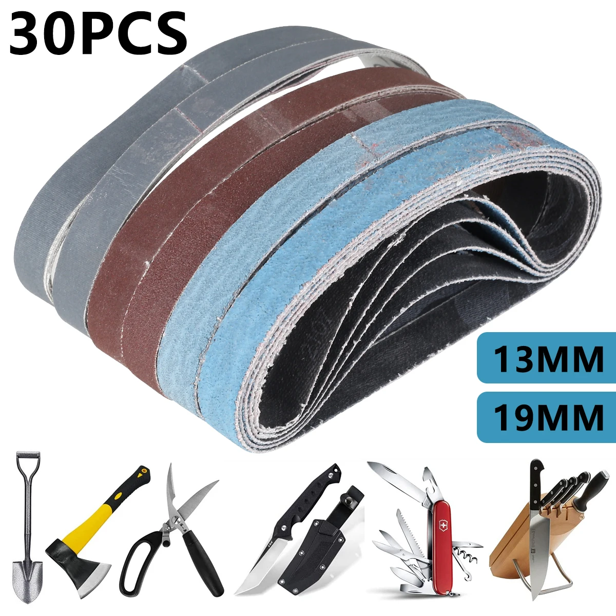 30 шт., износостойкая шлифовальная лента 80/120/240/400/800/1000 Grits 
30 шт., износостойкая шлифовальная лента 80/120/240/400/800/1000 Grits