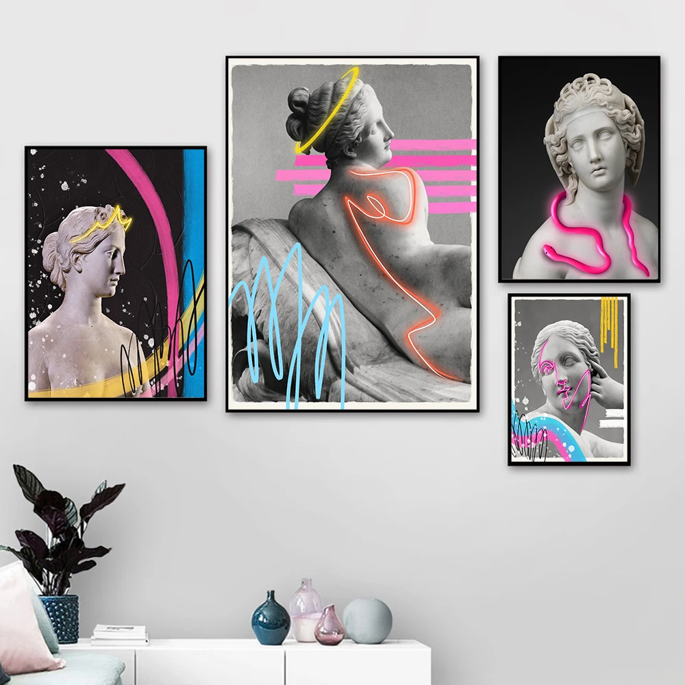 Sculpture Of Medusa Poster Portrait Canvas Painting Abstract Art Print Graffiti Snake Wall Picture For Living Room Home Decor
Sculpture Of Medusa Poster Portrait Canvas Painting Abstract Art Print Graffiti Snake Wall Picture For Living Room Home Decor
