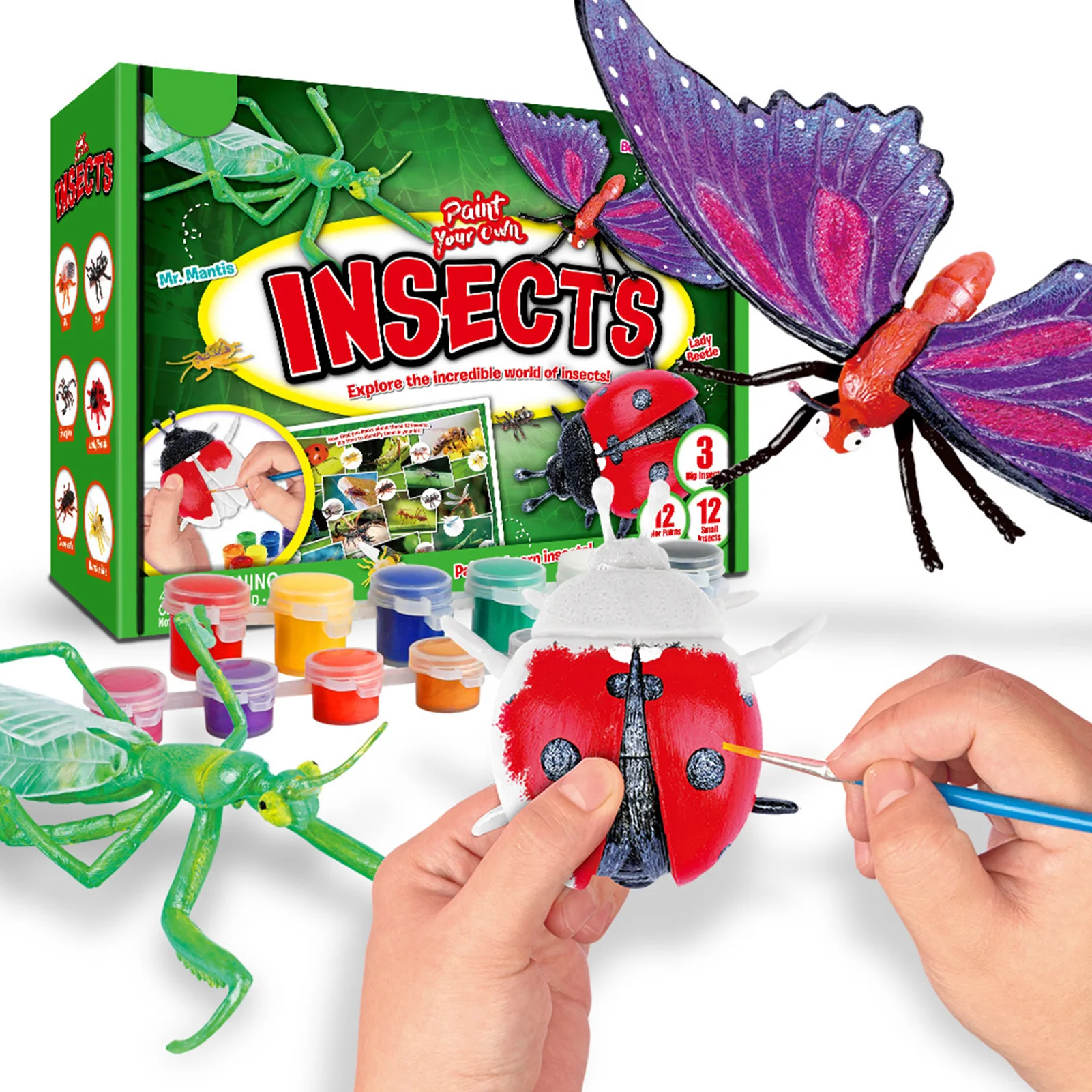 Craft Drawing Kit For Kids Arts And Crafts Painting Kit Animal Graffiti Painting Toy Set For Boys And Girls Water-Based Safe
Craft Drawing Kit For Kids Arts And Crafts Painting Kit Animal Graffiti Painting Toy Set For Boys And Girls Water-Based Safe