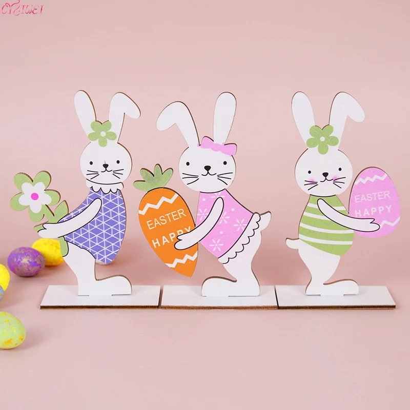 3pcs New Wooden Crafts Easter Party Decoration Easter Rabbit Eggs Ornaments Creative Home Bunny Wooden Desktop Ornaments
3pcs New Wooden Crafts Easter Party Decoration Easter Rabbit Eggs Ornaments Creative Home Bunny Wooden Desktop Ornaments