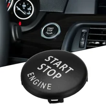 Black Start Stop Engine Button Switch Cover For BMW 1 3 5 Series E87 E90 E91 E92 E93 E60 X1 E84 X3 E83 X6 E71 Z4 E89
