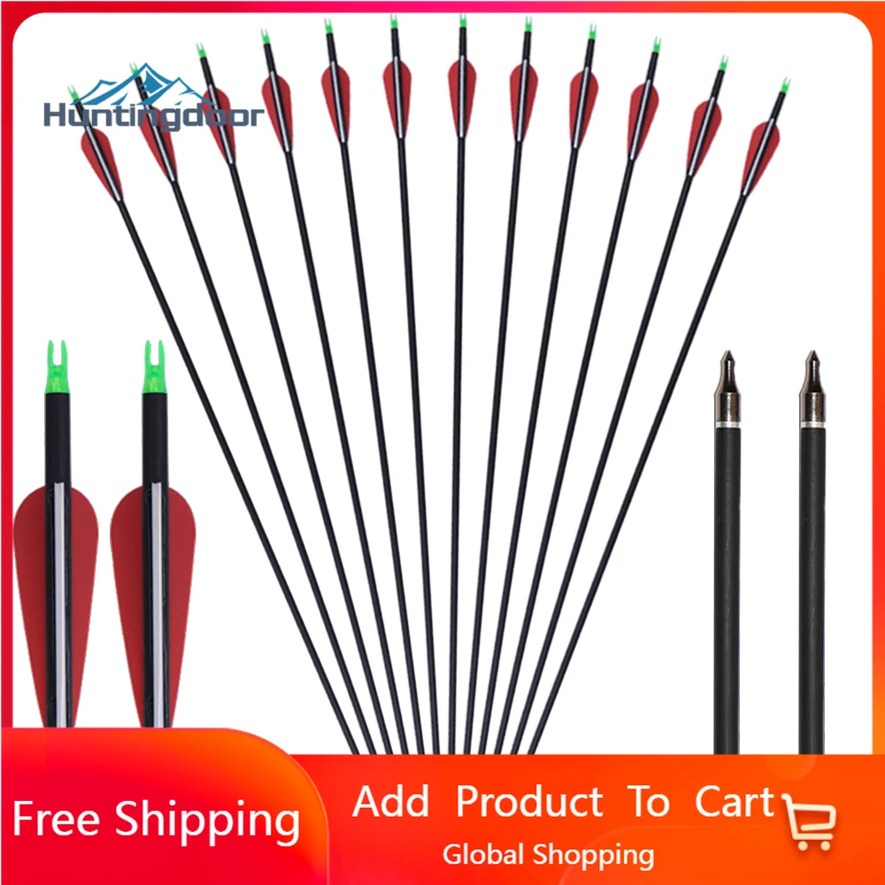 AU stock 6pcs/12pcs Mix Carbon Arrow 31" 6.2mm Spine 500 Hunting Arrows for Recurve&Compound Bow Shooting Accessories
AU stock 6pcs/12pcs Mix Carbon Arrow 31" 6.2mm Spine 500 Hunting Arrows for Recurve&Compound Bow Shooting Accessories