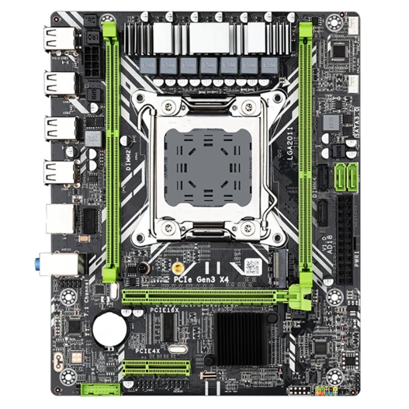 Материнская плата X79D 2,0 LGA2011 ATX, двухканальная DDR3 64 Гб ОЗУ PCI-E 16X SATA3.0 M.2 NVME, материнская плата для ЦП LGA2011
Материнская плата X79D 2,0 LGA2011 ATX, двухканальная DDR3 64 Гб ОЗУ PCI-E 16X SATA3.0 M.2 NVME, материнская плата для ЦП LGA2011