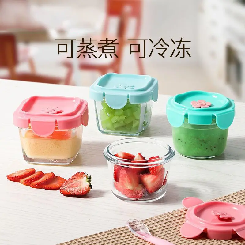 Glass food supplement box baby storage can be steamed egg bowl high-temperature packaging out carrying baby food supplement t
Glass food supplement box baby storage can be steamed egg bowl high-temperature packaging out carrying baby food supplement t
