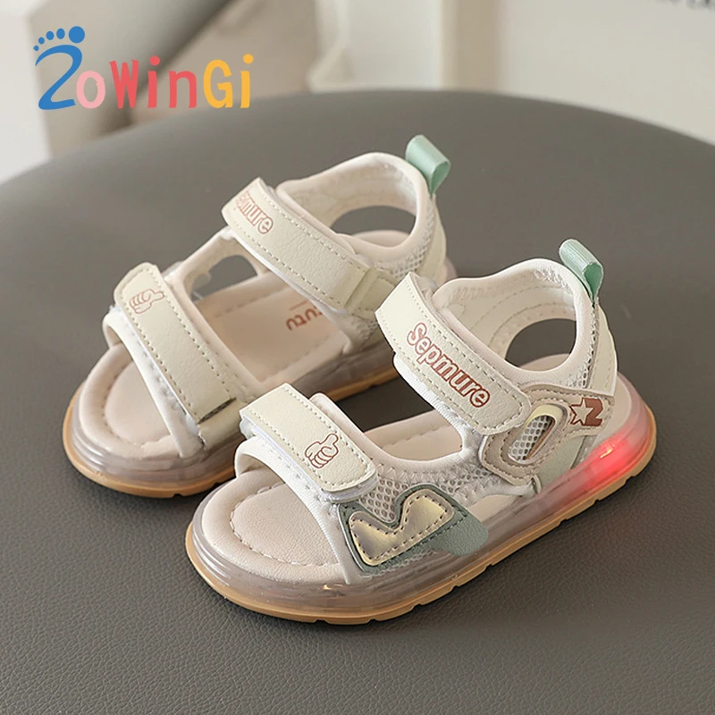 Size 21-25 Children Glowing Sandals for Girls Shoes Kids Light Up Shoes Beach Sandal for Boys Sandália Infantil Menina
Size 21-25 Children Glowing Sandals for Girls Shoes Kids Light Up Shoes Beach Sandal for Boys Sandália Infantil Menina