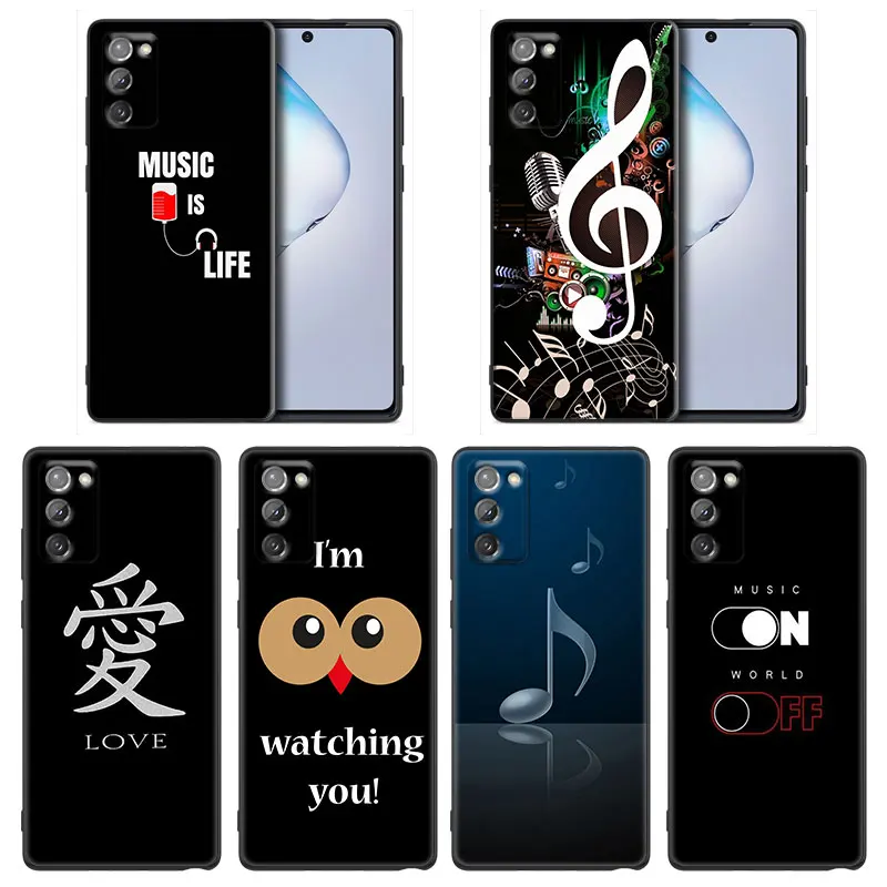 Phone Case for Samsung Note 8 9 10 M11 M12 M30s M32 M21 M51 F41 F62 M01 Silicone Case Cover Music is the charge of life
Phone Case for Samsung Note 8 9 10 M11 M12 M30s M32 M21 M51 F41 F62 M01 Silicone Case Cover Music is the charge of life