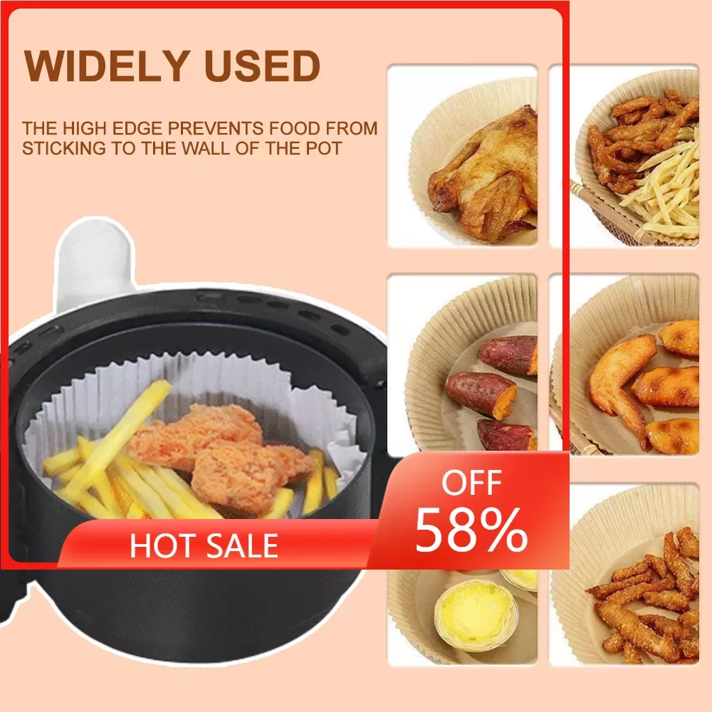 Disposable Air Fryer Parchment Paper Liner Oil-proof Water-proof Paper Tray Non-Stick Baking Mat for Oven Air Fryer Accessories
Disposable Air Fryer Parchment Paper Liner Oil-proof Water-proof Paper Tray Non-Stick Baking Mat for Oven Air Fryer Accessories