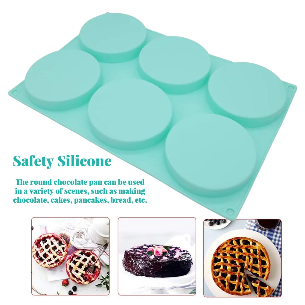 6-Cavity Round Cake Mold 4 Inch Baking Tray Pan Non-stick Biscuit Pastry Bakeware Mould Tool kitchen Cake Baking Tools
6-Cavity Round Cake Mold 4 Inch Baking Tray Pan Non-stick Biscuit Pastry Bakeware Mould Tool kitchen Cake Baking Tools