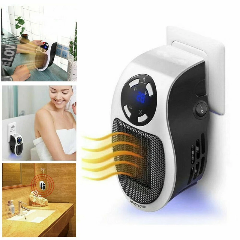 Portable Ceramic Mini Overheat Protection Plug Wall-Outlet Space Heater 500W room heater
Portable Ceramic Mini Overheat Protection Plug Wall-Outlet Space Heater 500W room heater