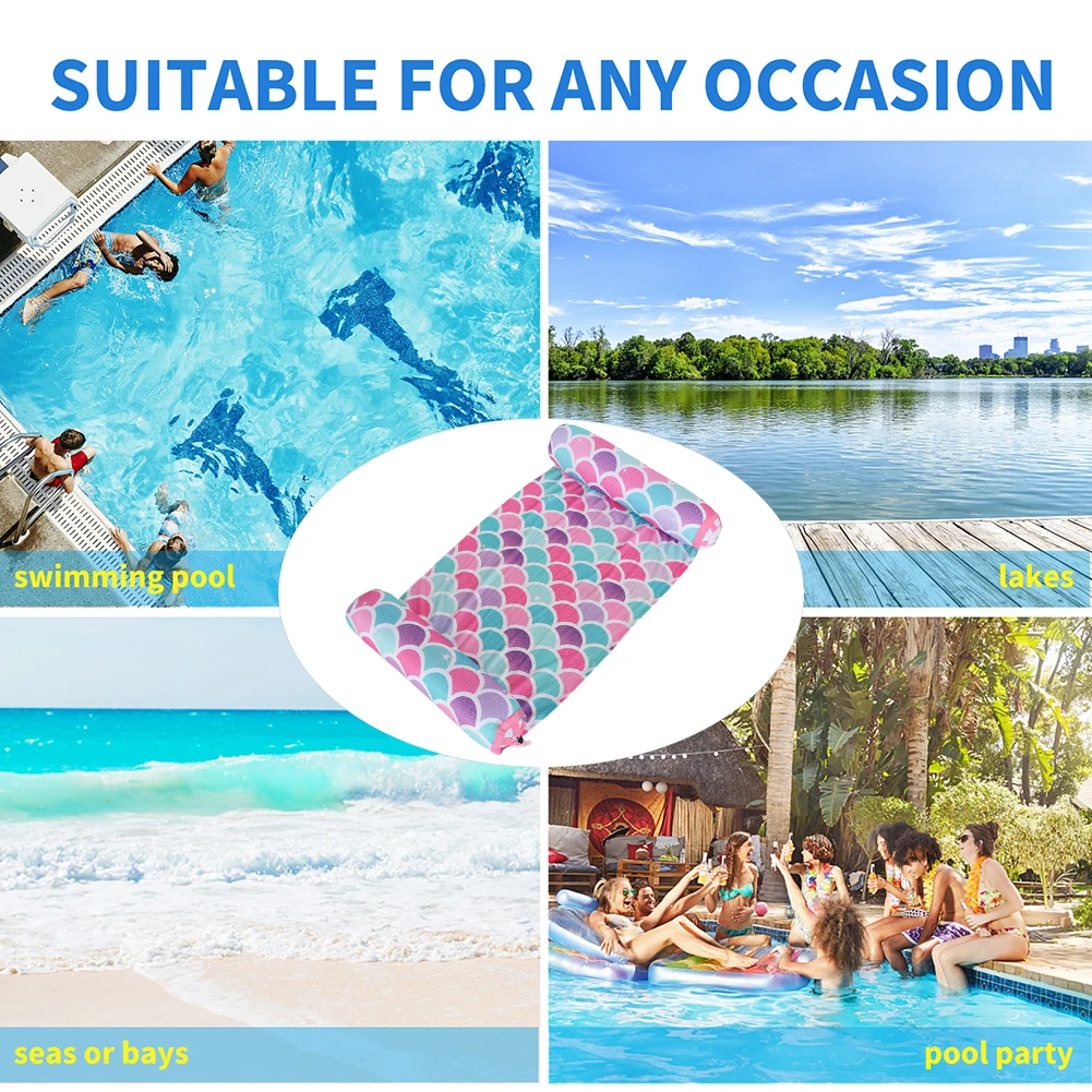 Плавающий водный гамак, складной надувной гамак, удобная портативная герметичная сопла, аксессуары долговечный бассейн
Плавающий водный гамак, складной надувной гамак, удобная портативная герметичная сопла, аксессуары долговечный бассейн