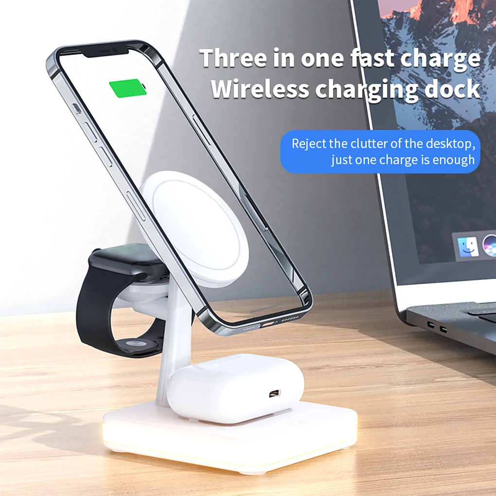 25W Magnetic Wireless Charger Stand Dock For iPhone 13 12 Pro Max Mini Apple iWatch 7 Airpods PD QC3.0 USB Fast Charging Station
25W Magnetic Wireless Charger Stand Dock For iPhone 13 12 Pro Max Mini Apple iWatch 7 Airpods PD QC3.0 USB Fast Charging Station
