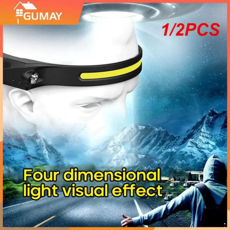 1/2PCS 1-Sensor Headlamp COB LED Head Lamp Flashlight USB Rechargeable Head IPX4 Waterproof Head Light With Built-in
1/2PCS 1-Sensor Headlamp COB LED Head Lamp Flashlight USB Rechargeable Head IPX4 Waterproof Head Light With Built-in