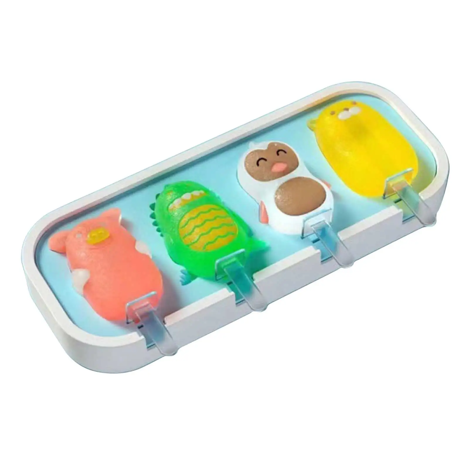 4 Holes Cute Animals Ice Cream Mold Ice Cubes Tray Popsicle Molds DIY Dessert Homemade Tools Reusable Molds
4 Holes Cute Animals Ice Cream Mold Ice Cubes Tray Popsicle Molds DIY Dessert Homemade Tools Reusable Molds
