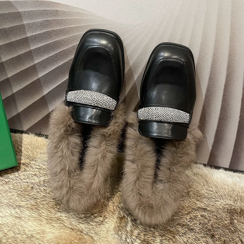 Мюли женские из натурального меха, натуральные пушистые лоферы, без застежки, на плоской подошве, Роскошные туфли Muller Femme
Мюли женские из натурального меха, натуральные пушистые лоферы, без застежки, на плоской подошве, Роскошные туфли Muller Femme
