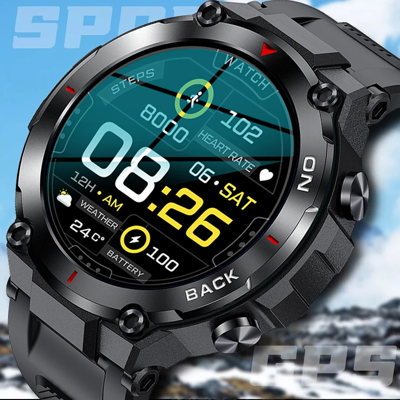 New GPS Position Watches Men Military Outdoor Sport Fitness Bracelet Smart Watch Health Monitor 5ATM Swim Waterproof Smartwatch
New GPS Position Watches Men Military Outdoor Sport Fitness Bracelet Smart Watch Health Monitor 5ATM Swim Waterproof Smartwatch