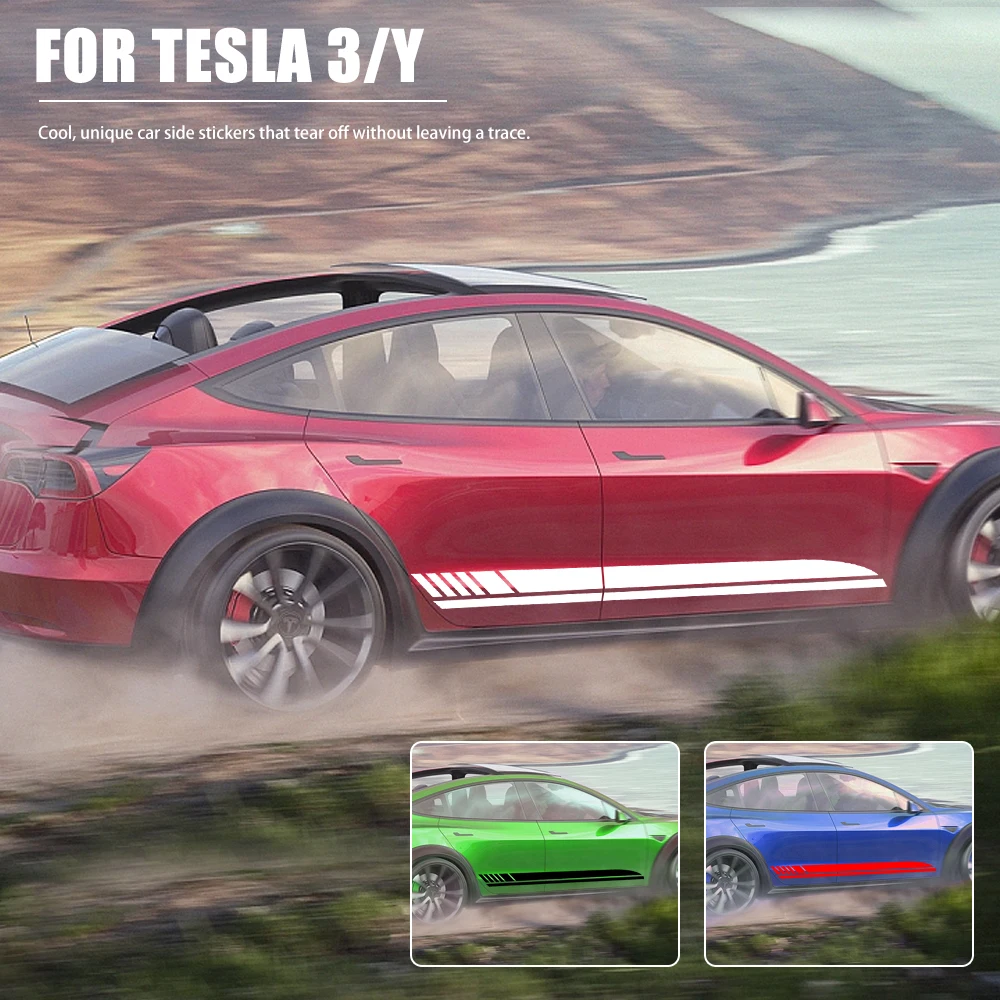 2 шт., автомобильные боковые полосы, боковые полосы, графические виниловые наклейки, наклейки для Tesla Model Y 3, автомобильный корпус, сделай сам, ...
2 шт., автомобильные боковые полосы, боковые полосы, графические виниловые наклейки, наклейки для Tesla Model Y 3, автомобильный корпус, сделай сам, ...