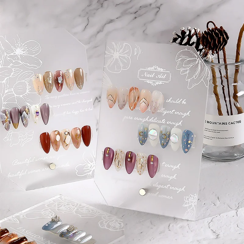 Nail Art Transparent Acrylic Dull Polish Dust-proof Display Stand Display Board Sample Display Frame
Nail Art Transparent Acrylic Dull Polish Dust-proof Display Stand Display Board Sample Display Frame