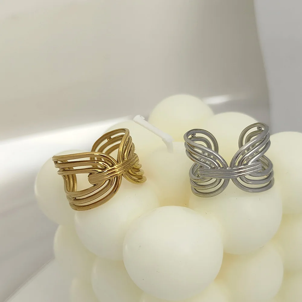 Stainless Steel Silver Color Open Dancing Butterfly Rings Dainty Insect Minimalist Rings For Women Girl Adjustable Jewelry
Stainless Steel Silver Color Open Dancing Butterfly Rings Dainty Insect Minimalist Rings For Women Girl Adjustable Jewelry