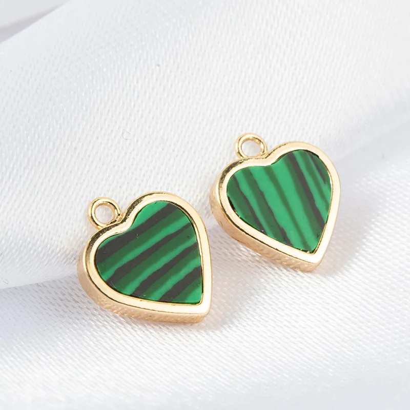 10*11MM Color Retention Real Gold Plated Copper Zircon Heart Pendants Charms DIY Jewelry Making Findings Accessories
10*11MM Color Retention Real Gold Plated Copper Zircon Heart Pendants Charms DIY Jewelry Making Findings Accessories