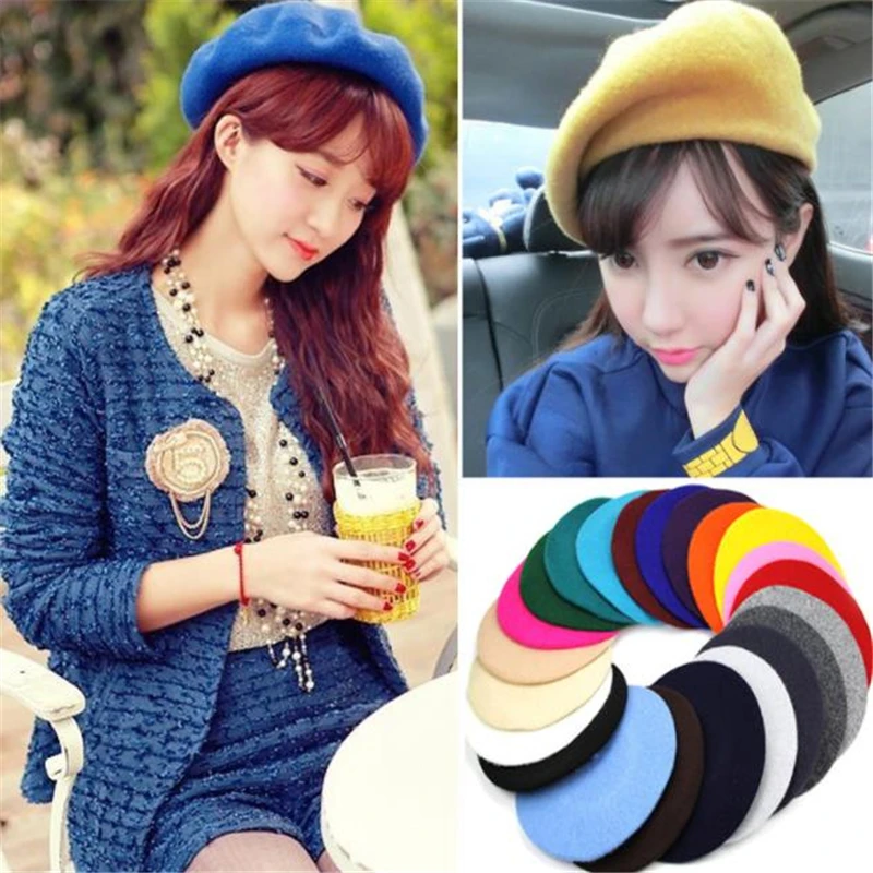 Women's Autumn winter Soft Warm Wool Classic Berets Felt French Artist Beanies Tam Baggy Hats Ski Caps KH654134 Fashion Design
Women's Autumn winter Soft Warm Wool Classic Berets Felt French Artist Beanies Tam Baggy Hats Ski Caps KH654134 Fashion Design