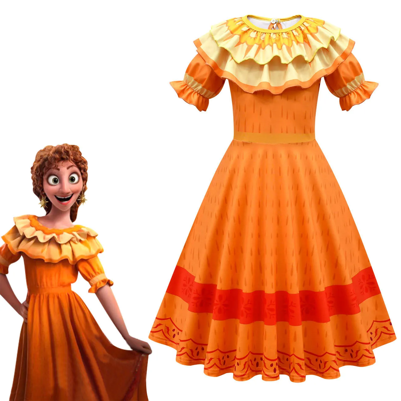 Encanto Mirabel Madrid Children's Carnival Children's Day Girl Cosplay Costume Princess Dress Performance Costume 2021 New
Encanto Mirabel Madrid Children's Carnival Children's Day Girl Cosplay Costume Princess Dress Performance Costume 2021 New