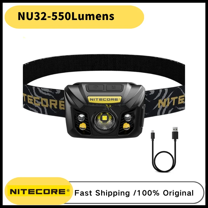 NITECORE NU32 Headlamp USB Rechargeable 550 Lumens CREE XP-G3 LED Dual Output Lightweight Outdoor Camping Lantern
NITECORE NU32 Headlamp USB Rechargeable 550 Lumens CREE XP-G3 LED Dual Output Lightweight Outdoor Camping Lantern